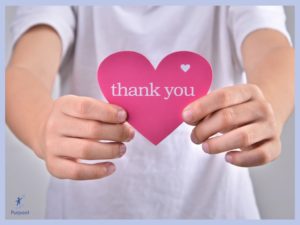 Pic of girl saying thank you