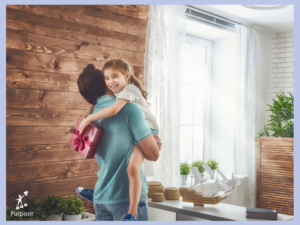 Pic of girl hugging dad